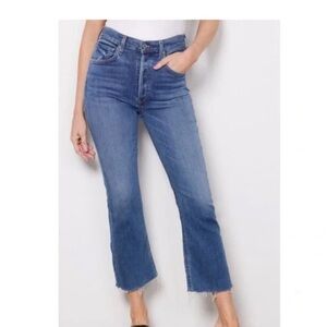 Citizens of Humanity Isola Cropped Boot Button Fly Raw Hem Size 30